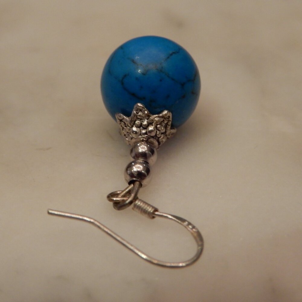 Howlite Dangle Single Dangle Earring